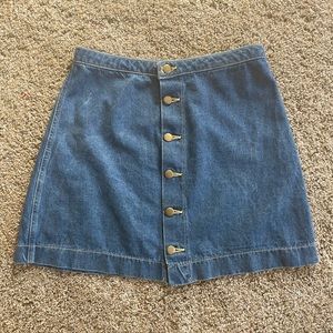 American Apparel Jeans Denim A-Line Skirt